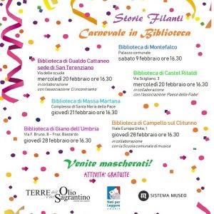 Storie Filanti – Carnevale in Biblioteca Storie Filanti – Carnevale in Biblioteca